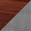 walnut/alloy